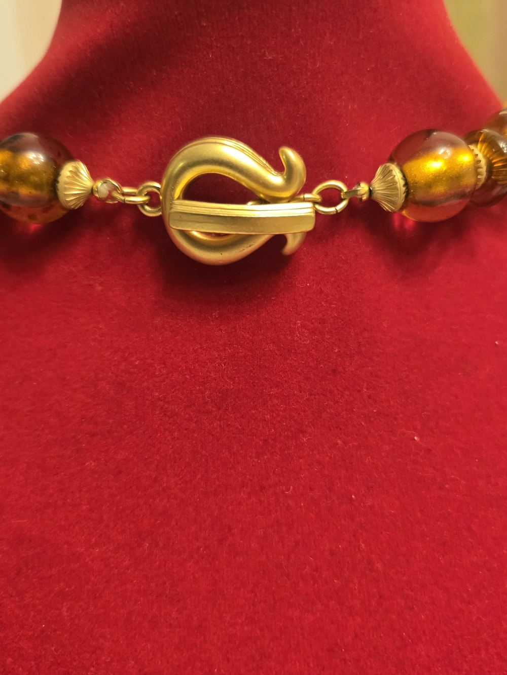 Givenchy Amber Glass Bead Necklace - Classic Women Jewelry - Picture 6 of 14